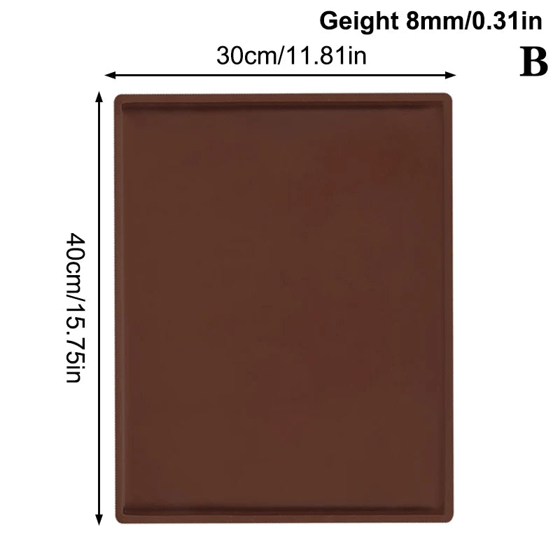 Multifunctional Silicone Cake Roll Mat Non-stick Bakeware Tray Pan Qme B Coffee