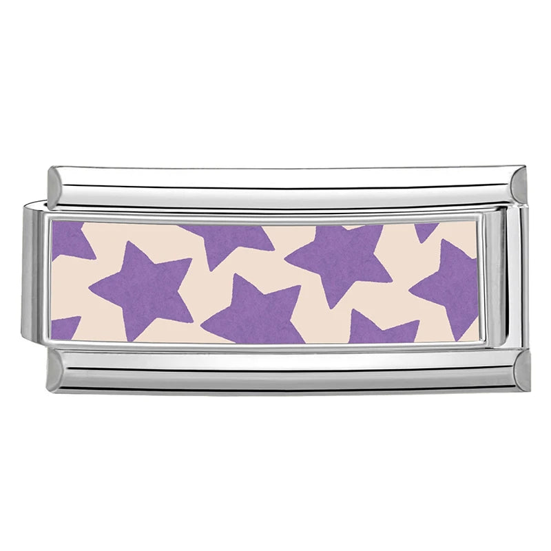 2026 Women's Black Eye Colorful Stars Heart Italian Charms Links