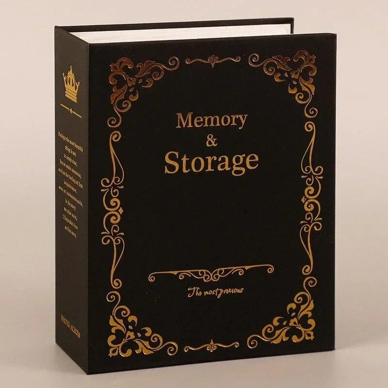 Commemorative Album 4D Printing Album Insert 6-inch 100 Plastic Children's Photo Hot Stamping Album Accessory Signature Book Qme Black