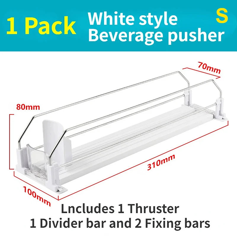 Push Rack Beverage Thruster Dispenser Storage Soda Can Self-pushing Qme 310MM