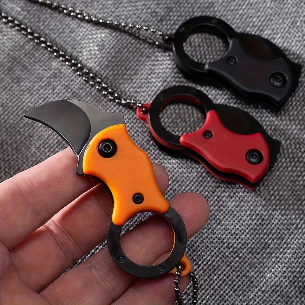 Eagle claw mini disassembly express knife anti body keychain folding knife wolf claw outdoor portable anti body knife Qme