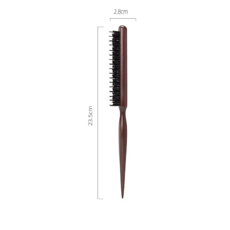 Hairdressing Styling Tools Wooden Handle Hair Comb Hairs Fluffy Three Qme onesize