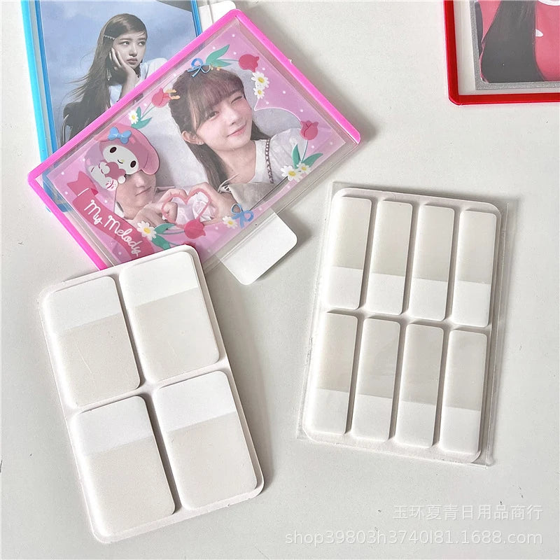 Frosted Pure White Index Stickers Transparent Label Students DIY Qme