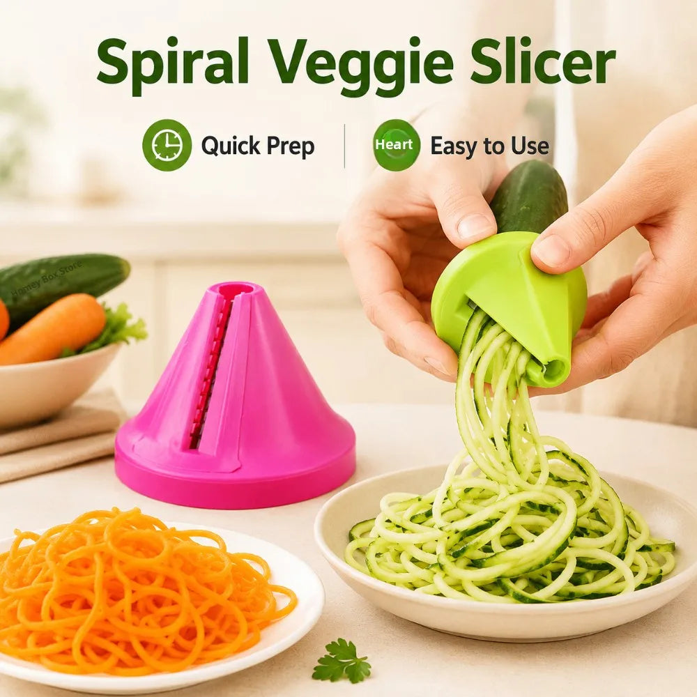 1/3/5Pcs Multifunctional Manual Rotating Spiral Peeler Veggie Fruit Shredder Grater For Potato Carrot Kitchen Prep Tool Qme