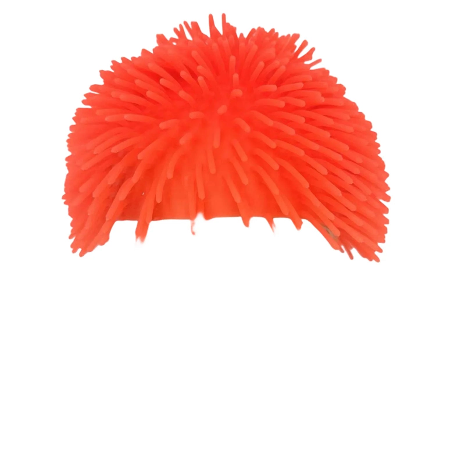 Colorful TPR Soft Rubber Long Hair Headband Famous Party Performance Hair Accessories Parent-child Interactive Game Props Qme Orange