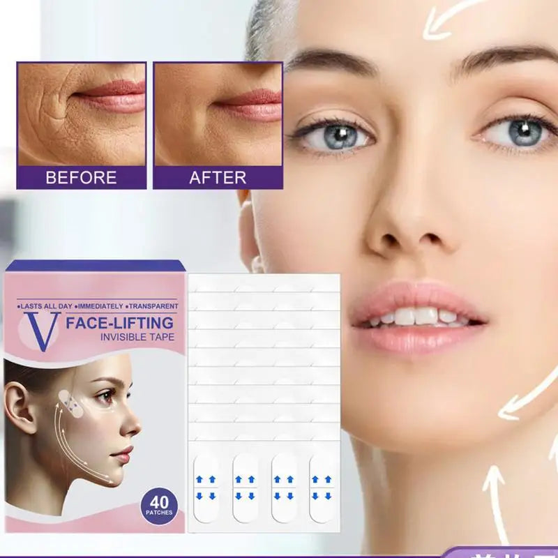 Face Lift Tape Neck Lifting Invisible V-shape Wrinkle Sagging Skin Qme