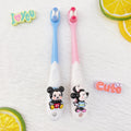Mickey Minnie Soft-bristle Toothbrushes Gentle Gums Teeth Students Qme 8