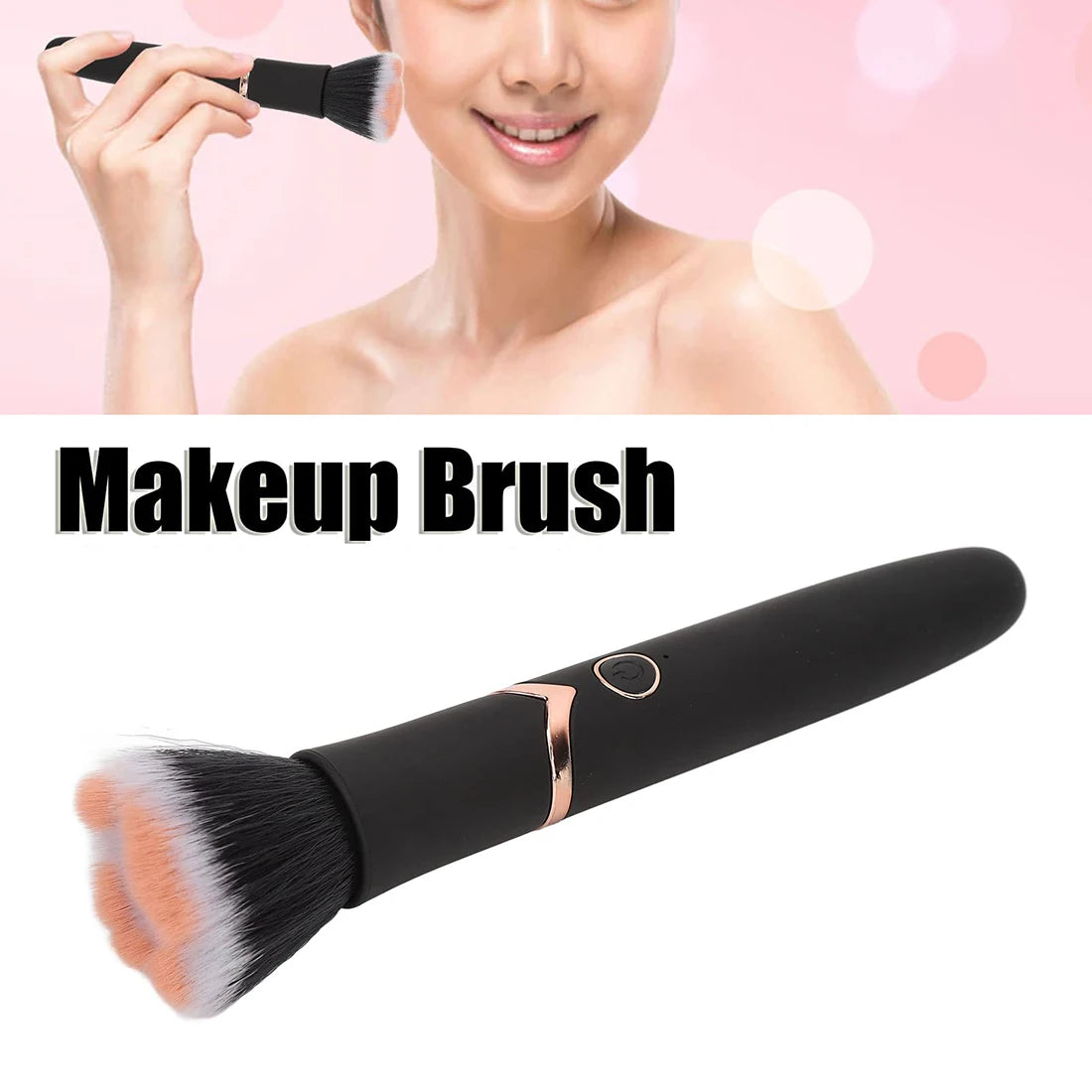 Electric Makeup Brush 10 Gears Vibration Blush Brushes Loose Powder Qme