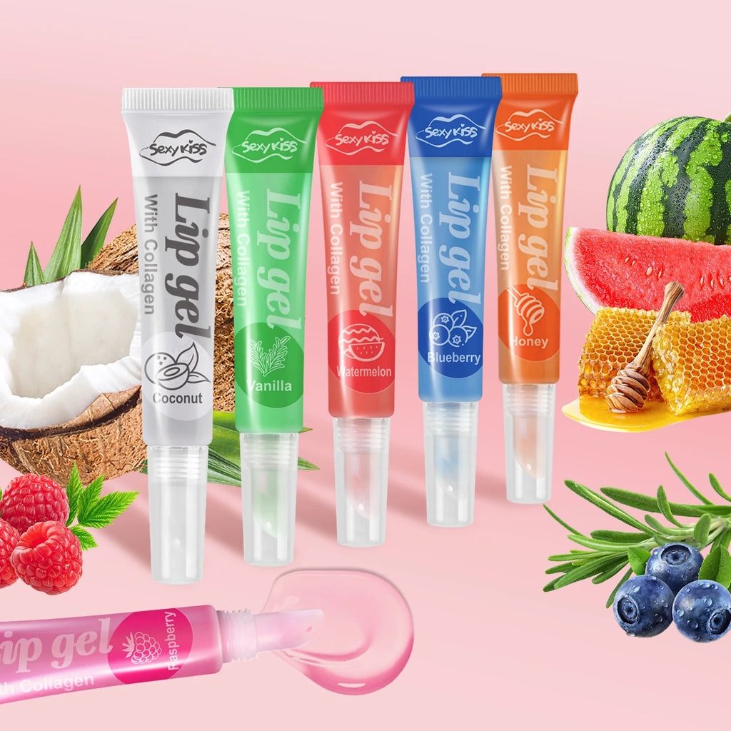 24PCS Luxury Gift Set Lip Balm Jelly Set Hydrating and Glossy for Dry Lips Valentine's Day Gifts Perfect Present for Qme