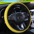 Steering Wheel Cover Braid On The Steering Wheel Cover Cubre Volante Auto Car Wheel Cover Car Accessories Qme yellow