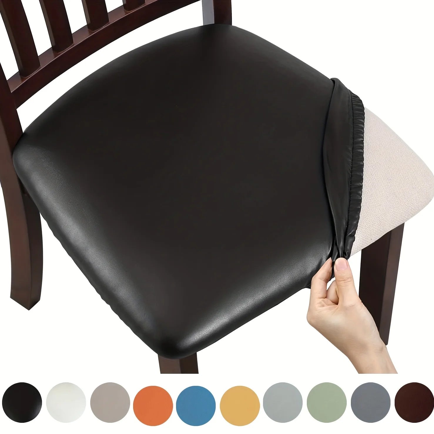 Dining table and chair covers - Detachable seat covers for dining chairs, suitable for use in restaurants, kitchens, hotels Qme