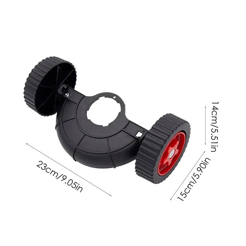 1PCS Weed Trimmer Support Wheel Multifunctional Portable Grass Trimmer Auxiliary Wheel Attachment Qme black