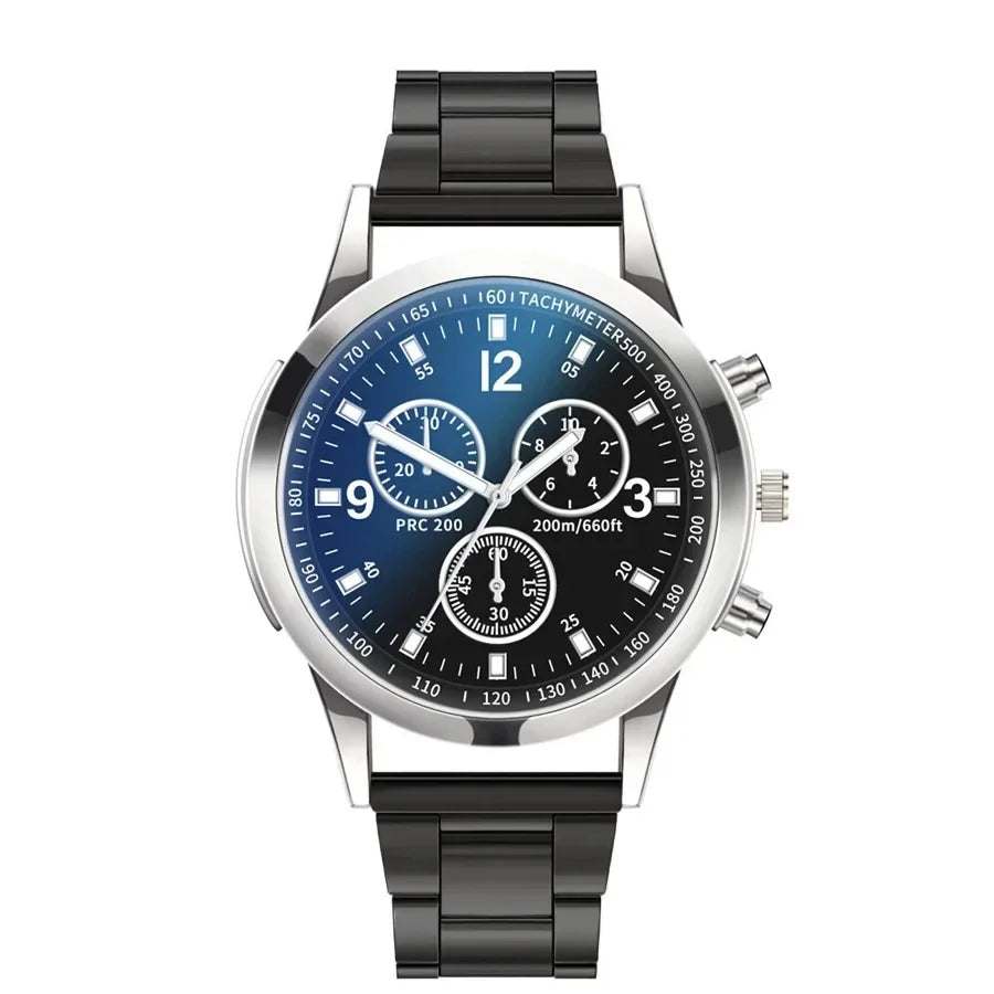 Fashion Men Luxury Watches Mens Business Stainless Steel Casual Quartz Watch For Male Wristwatch Relogio Masculino Qme
