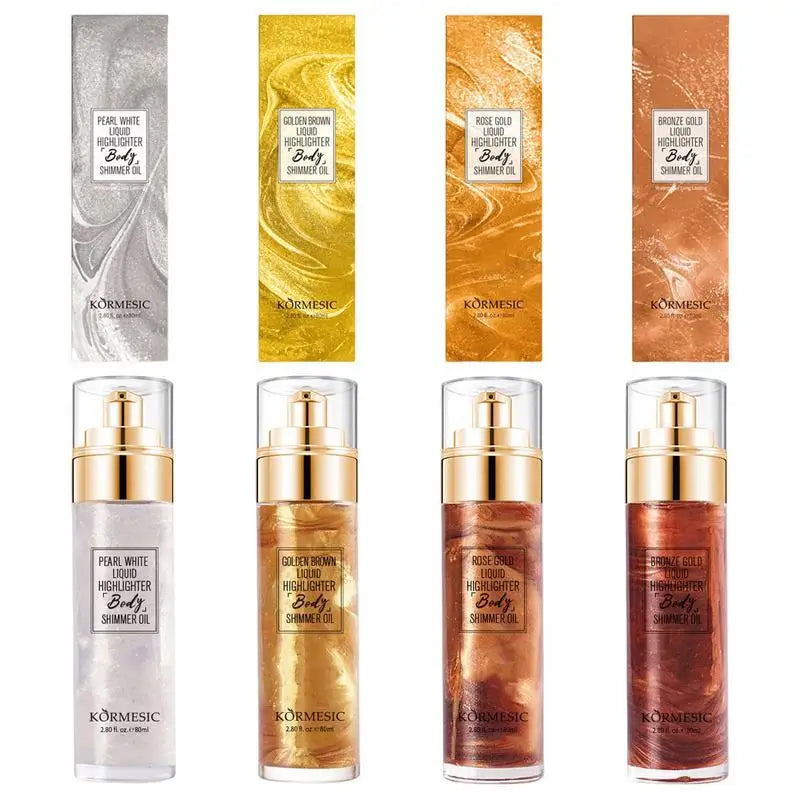 Glitter Spray Hair Body Glitter Spray Sparkly Quick High-Gloss Face Highlighter Long Lasting Shimmery Body Makeup Spray Qme
