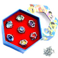 HITMAN REBORN Animation Penggli Simon Marey Hell Ring 7-Piece Gift Box Set 10th Generation Penggeli Anime Peripheral Qme Regular 7pcs 9