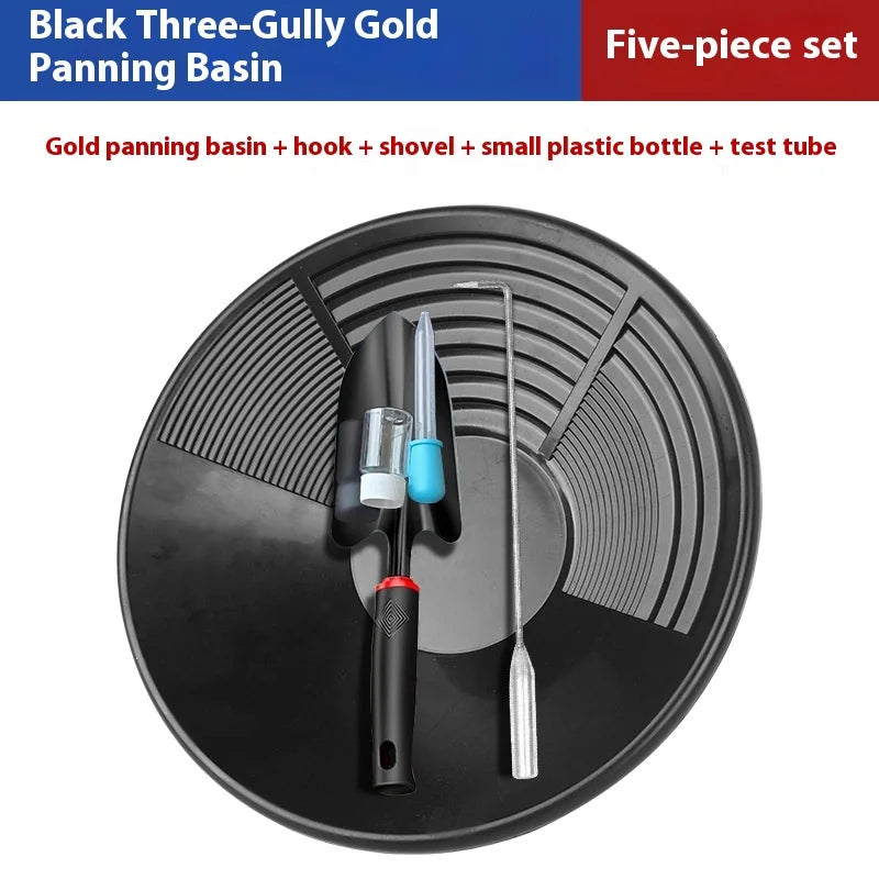 1 3 Outdoor Wash Gold Panning Equipment Pan Riffle Design Prospecting Qme 5pcs