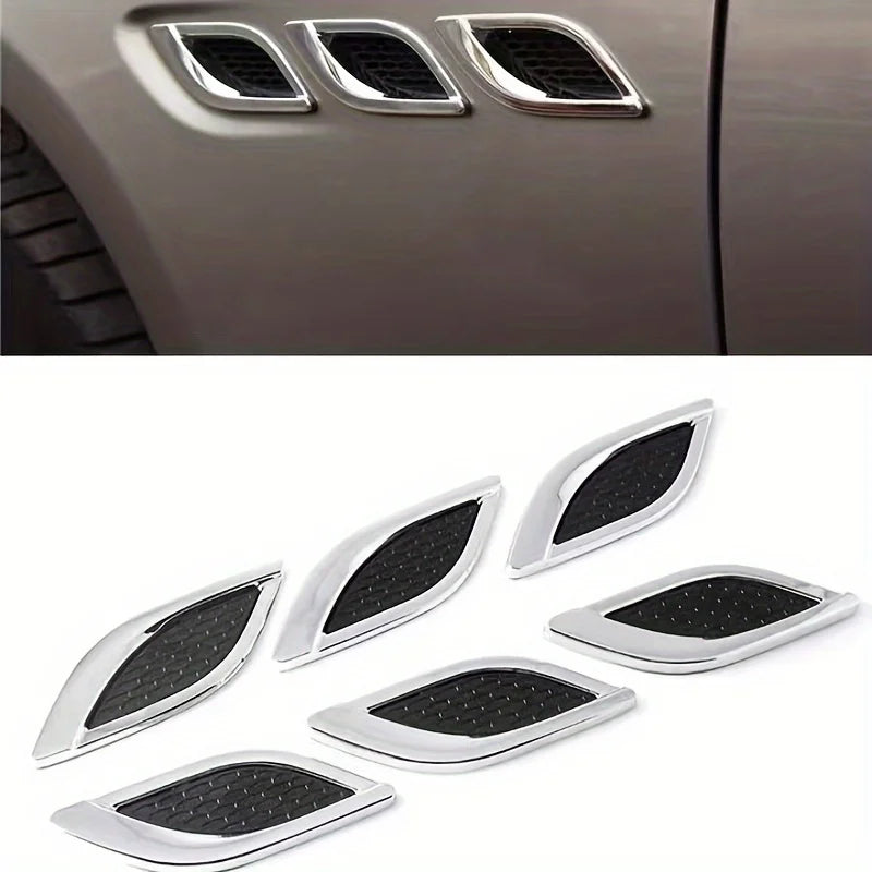 Upgrade Your Car's Style with Our Simulated Wind Styling Shark Gills Sticker - Perfect Fit Qme
