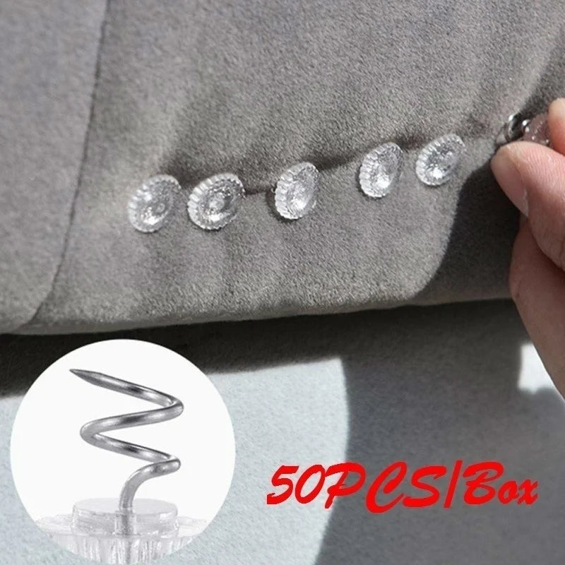 50PCS/Box Pins Sofa Rotates and Fixes Twisted Nails with Fixed Quilt Bed Sheets Anti-slip Buckle Qme Default Title