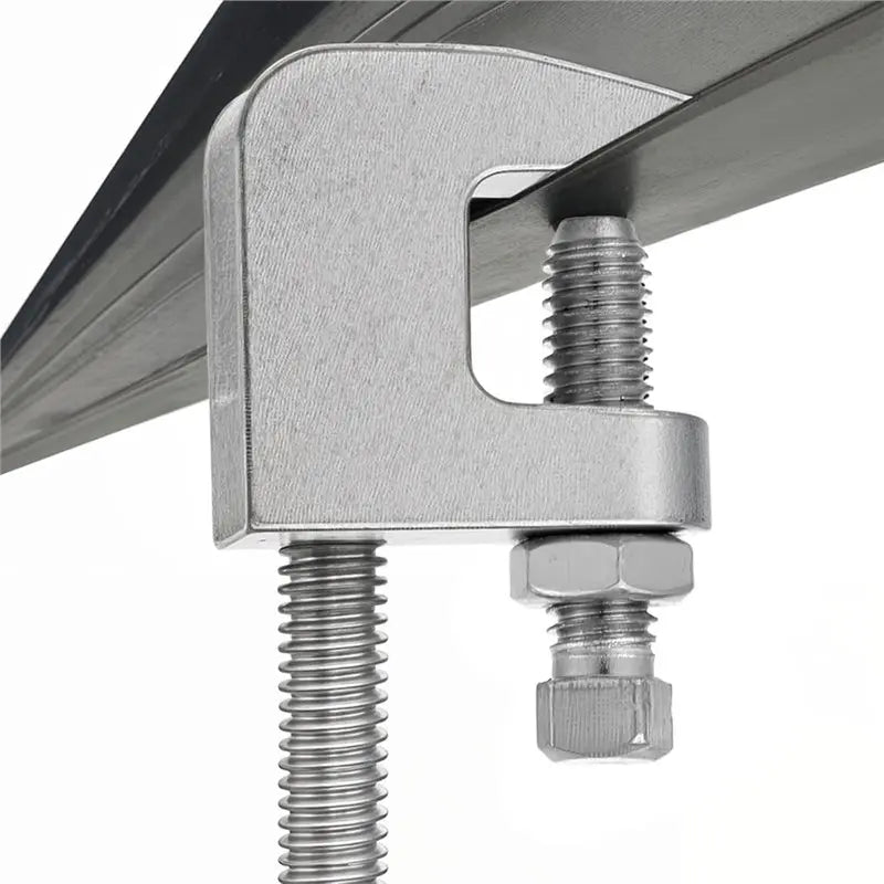 A02F-Iron Beam Clamp 10 Pcs UNC 3/8" 3/4" Jaw Openings Vertical Pipe Support Wall Ceiling For Copper PVC Tubing Qme