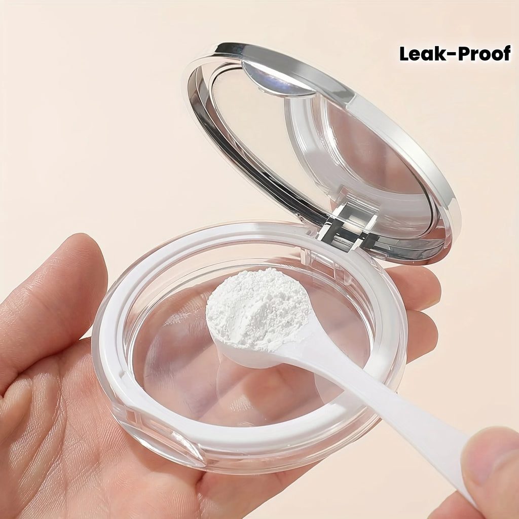 Ultra-thin Loose Powder Compact Portable Leak-proof Mini Travel Qme