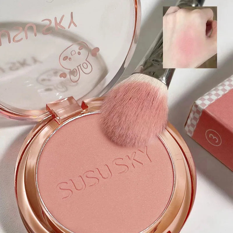 SUSU SKY Rabbit Monochrome Blush Matte Long-lasting Not Easy Fly Qme