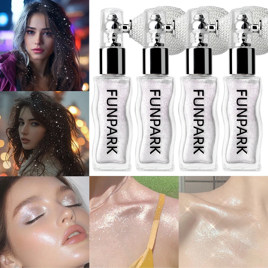 Highlighter Powder Brightens Whole Body Sparking Face Korean Makeup Qme