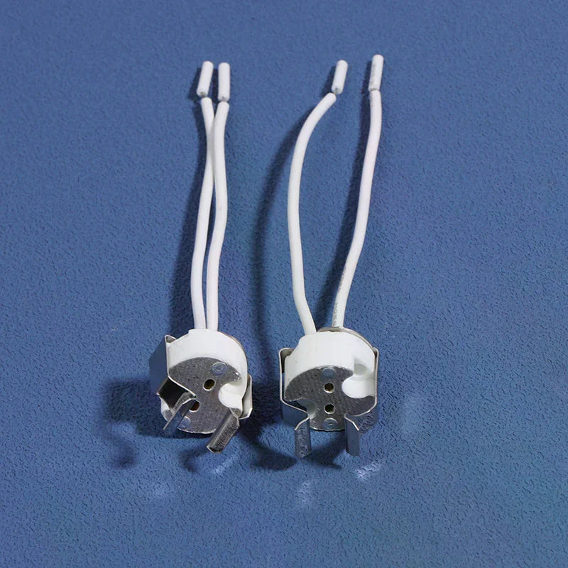 MR16 GU5 3 G5 Socket Lamp Holder Bracket LED Halogen Light White Qme