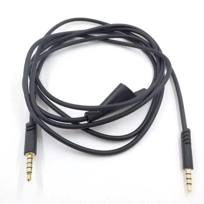 2Meter Headphone Audio Cable Cord Wire Replacement for Astro A10 A40 G233 G433 for Gaming Headset Qme black 2m