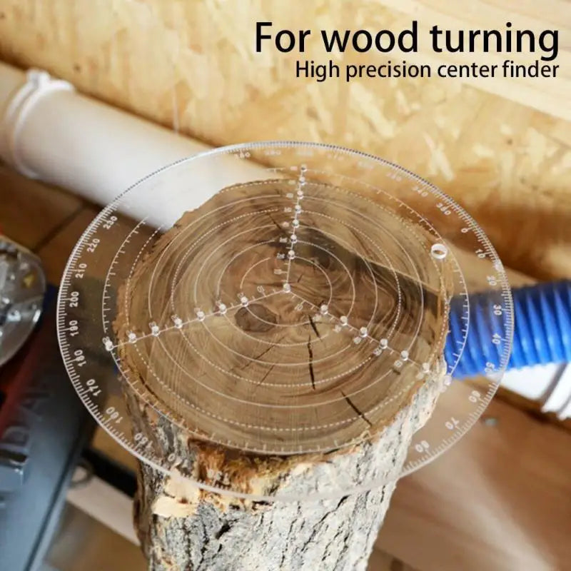 Plastic Finder Lathe Wood Turning Drawing Work Compass Circle Gauge Qme