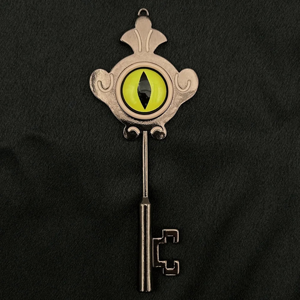 Magic Eye Pendant Cosplay Anime The Owl House Hunter Amity Metal Door Key Halloween Accessory Necklace Jewelry Prop Gift Qme