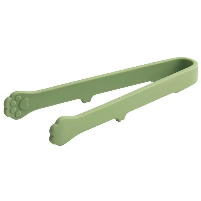 Creative Japanese Cat Paw Shape Silicone Mini Snack Food Tongs Non-slip Handles BBQ Bread Clip Kitchen Accessories Qme Green