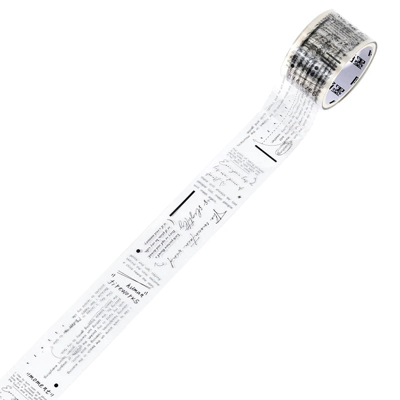 25mm*2m Vintage Film PET Tapes DIY Scrapbooking Collage Stationery Decor Journalling Materials Adhesive Labels Tapes Qme D