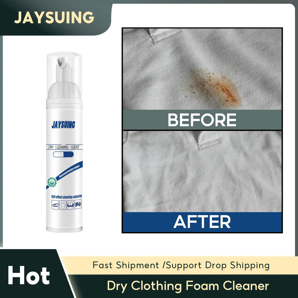 Dry Clothing Foam Cleaner Down Jacket Oil Stain Removal Mattress Sofa Decontamination Dry Cleaner Wash Free Clothes Cleaner Foam Qme