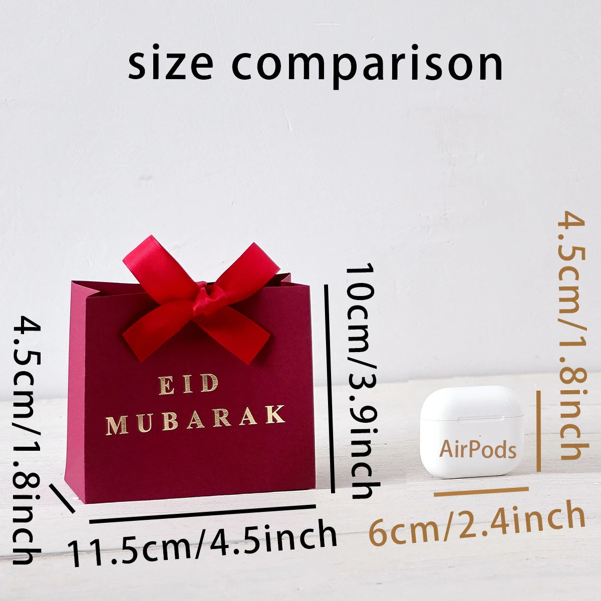 This 5-Piece Eid Gift Box Is Decorated with Ribbon Bows and Exquisite Paper Packaging, Perfect for Holiday Parties, and Can Hold Candies, Cookies, Jewelry, and More Multiple Styles Available (Black, Pink, White, Green, Red). Qme