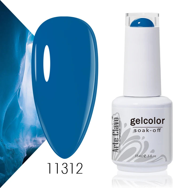 Arte Clavo Solid Gel Nail Polish Rainbow Summer Varnish Soak Off