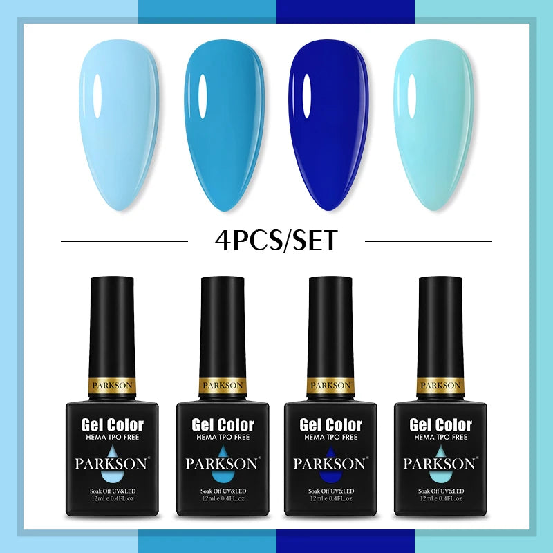 PARKSON Macaroon Series Gel Nail Polish LED UV Summer Solid Semi Qme ZH06