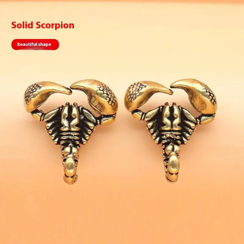 Funny Ant Scorpion Crafts Solid Brass Insect Beetles Figurines Qme