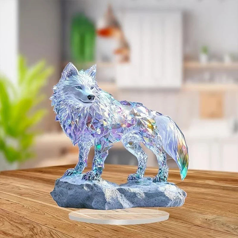 Decor Peacock Figure Office Housewarming Desktop Ornament Qme