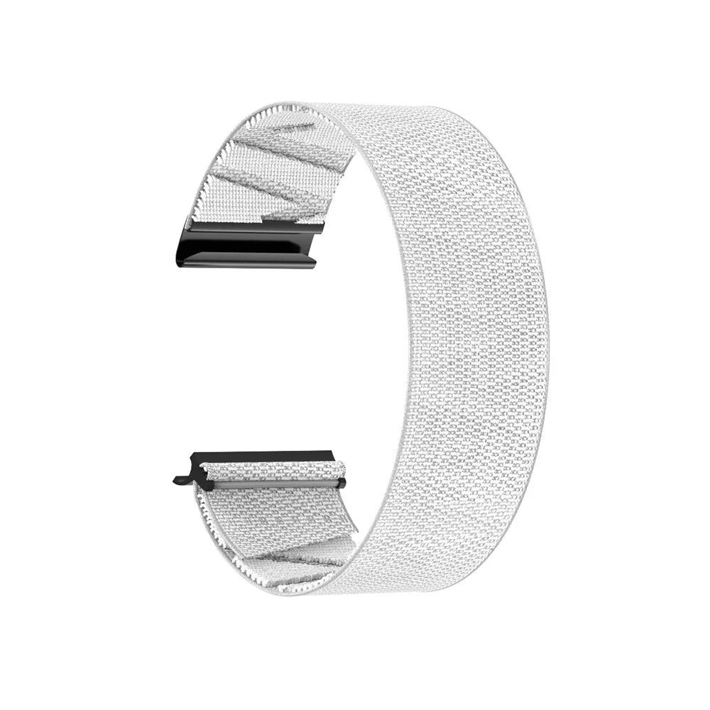 Strap for WHOOP 5.0 Nylon Fitness Band Adjustable Soft Fitness Tracking Band Woven Breathable Watch band for Whoop 5.0 Women Men Qme White Not included Sensor