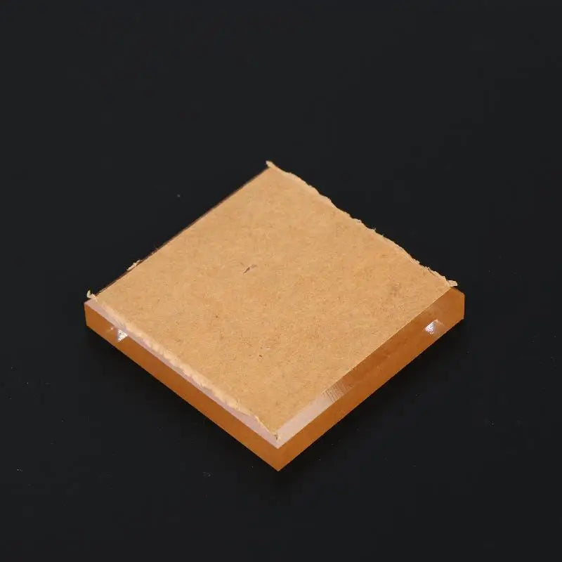 Transparent Square Crystal Glass Base Non Slip Bottom Stand for Jewelry Ring Necklace Display Craft Decor Qme 6cm