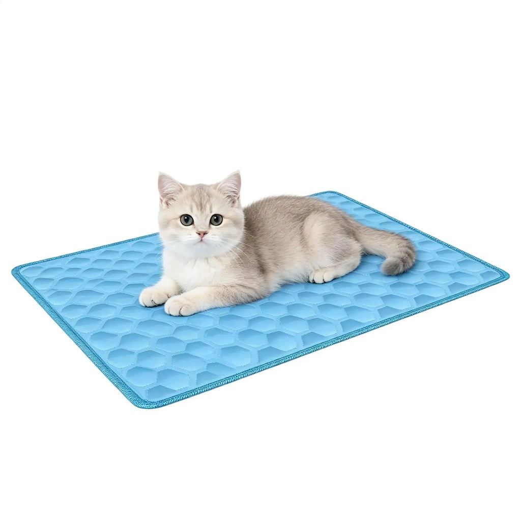Cooling Pad for Dog Hot Summer Non-Slip Cushion Summer Dogs Cooling Pad for Small Medium Large Breeds Animals Resting Camping Qme