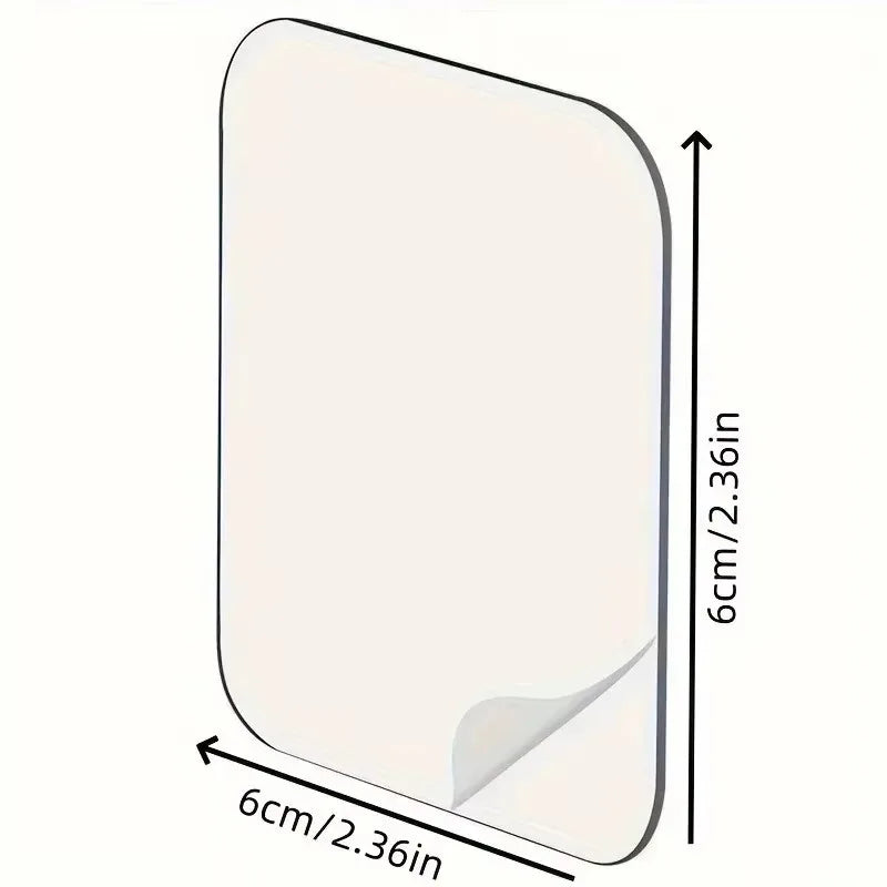 6x6cm Super Strong Double Sided Adhesive Tape Transparent Square Nano Wall Stickers Patch for Home Seamless Waterproof Tapes Qme
