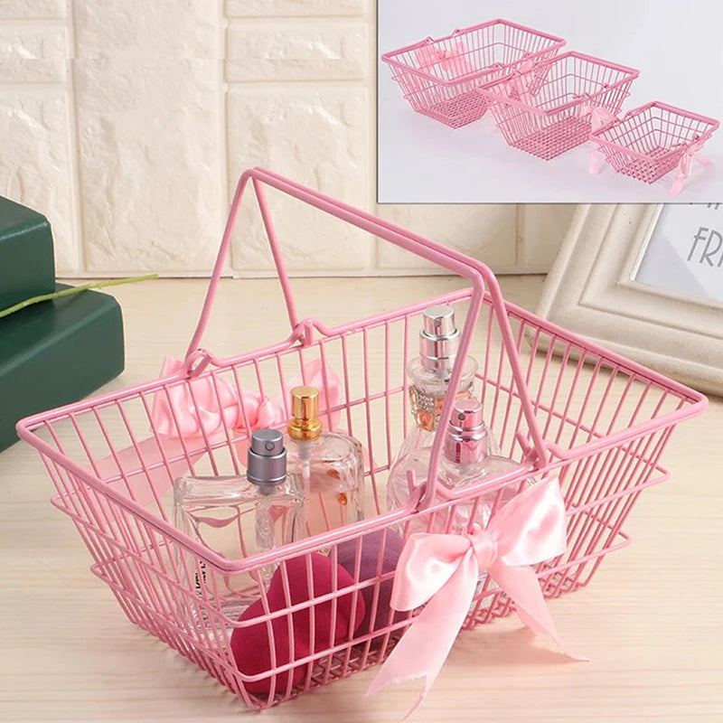 Girl Dormitory Desktop Organization Container Baskets Mini Storage Qme