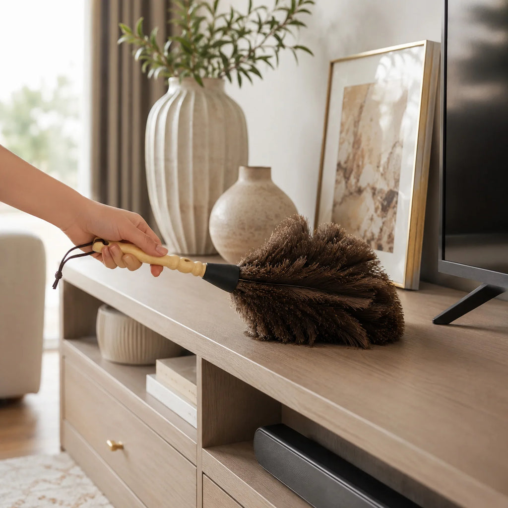 Microfiber Electrostatic Feather Duster Household Multifunction Feather Duster Cleaning Tool Qme
