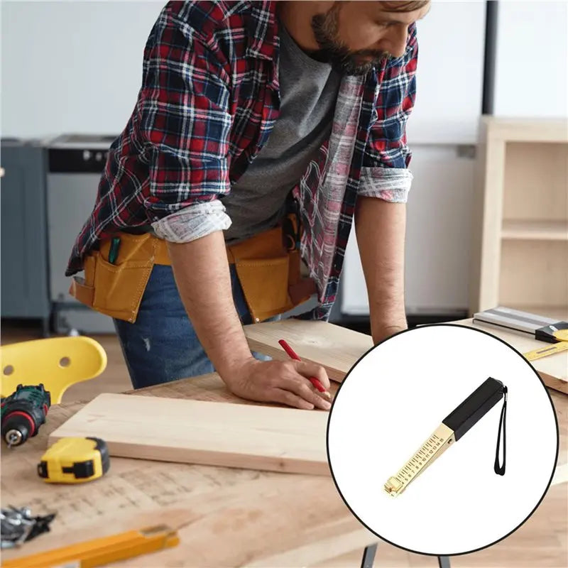 A02F-3X Door-Gap Measuring Tool, 1-15Mm Fire Door-Gap Gauge Checker, Feeler Gauges For Engineering Inspection Measurement Qme