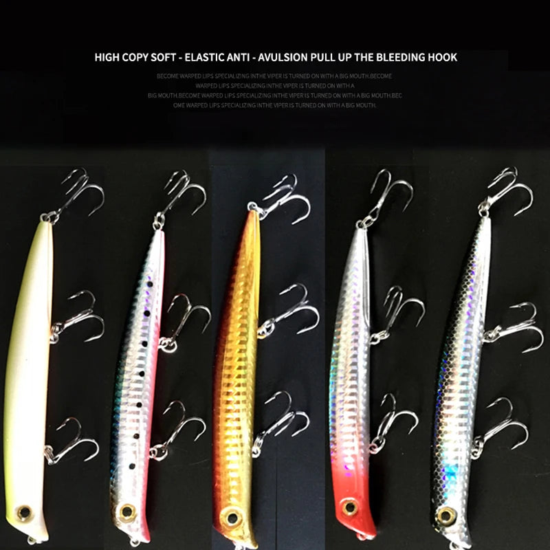Sasuke Minnow Fishing Lures Floating Lipless Wobblers Artificial Hard Qme