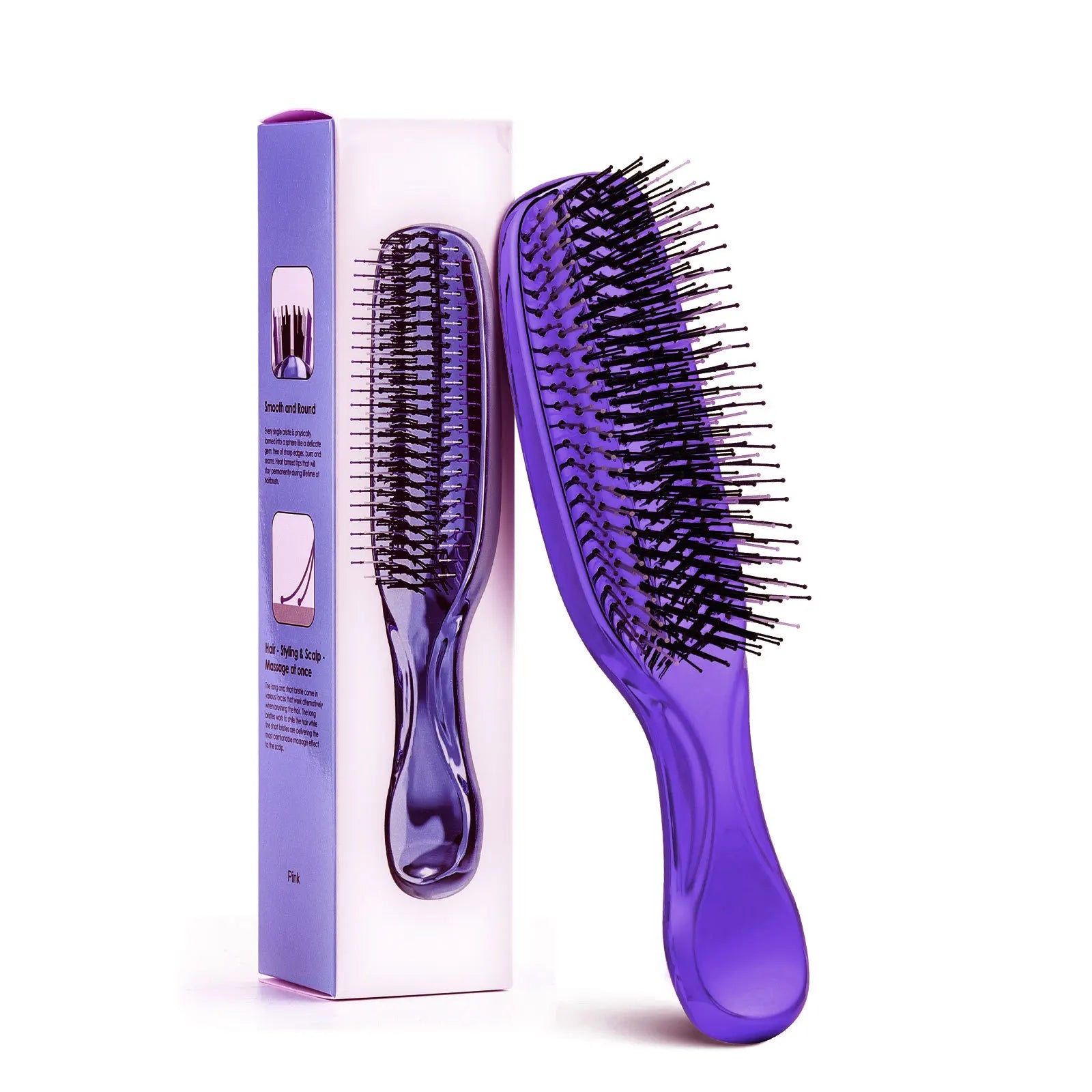 Japanese Premium Head Massager Scalp Brush Hair Shampoo Wet Plastic Qme Purple China Mainland