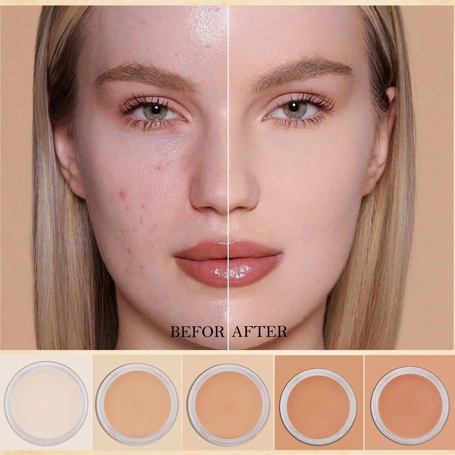 Cool Story Concealer Liquid Waterproof Black Eyes Spot Tattoo Scar Qme