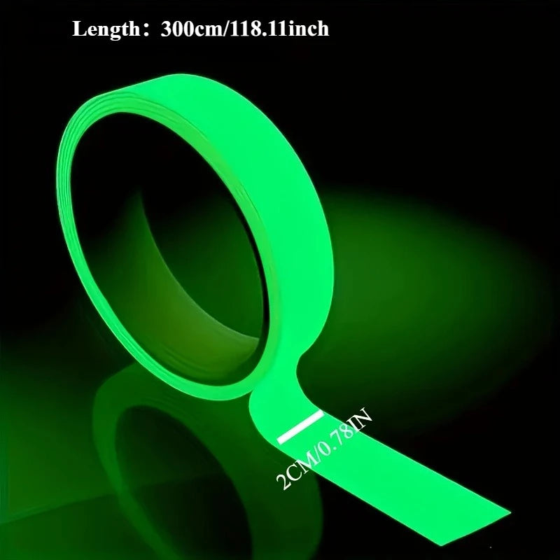 Nightlight adhesive tape - Reflective safety tape, suitable for night use, home decoration and emergency preparedness. Qme 2 300cm