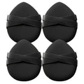 Makeup Sponge Powder Puff Foundation Concealer Teardrop Setting Pads Qme black 4 pcs